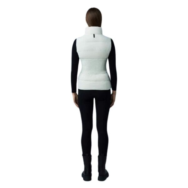 MACKAGE GISELA STRETCH LIGHT DOWN VEST WITH STAND COLLAR