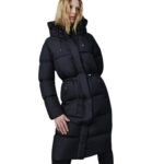 MACKAGE ISHANI FOIL SHIELD LONG DOWN COAT WITH HOOD