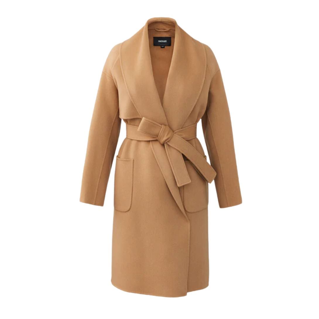 MACKAGE THALIA DOUBLE-FACE WOOL ROBE COAT