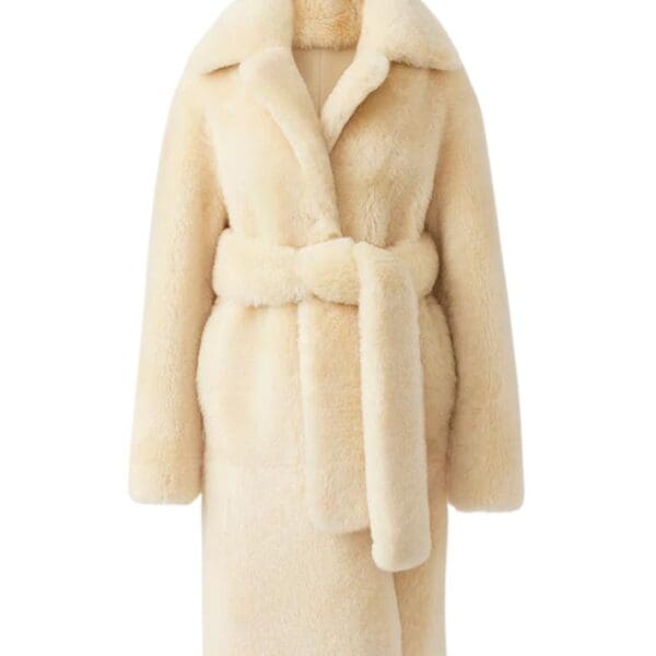 MACKAGE ETIENNE SHEARLING COAT WITH BELT - Image 2