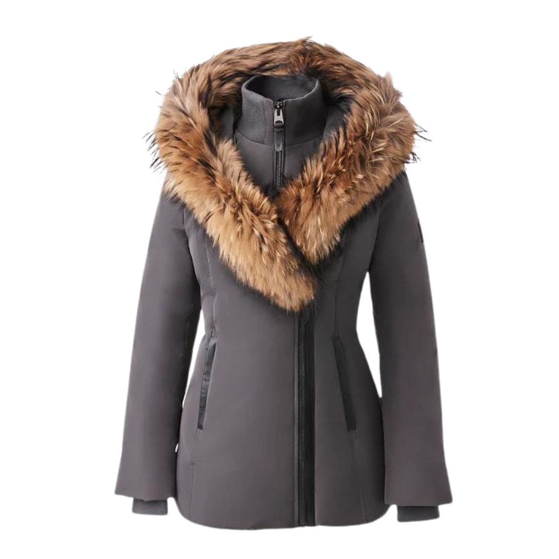 MACKAGE ADALI DOWN COAT WITH NATURAL FUR SIGNATURE MACKAGE COLLAR