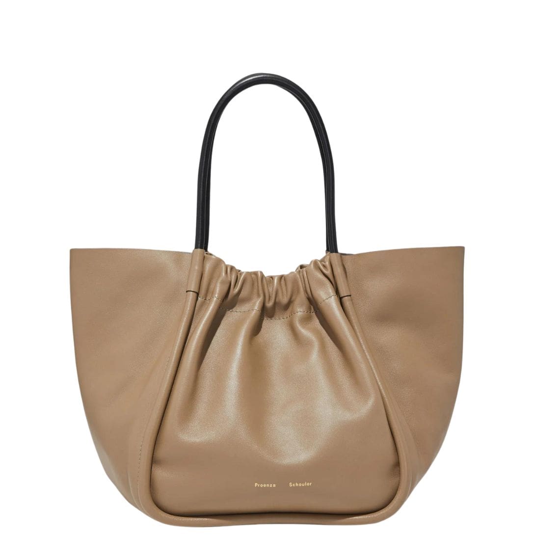 PROENZA XL RUCHED TOTE LIGHT TAUPE