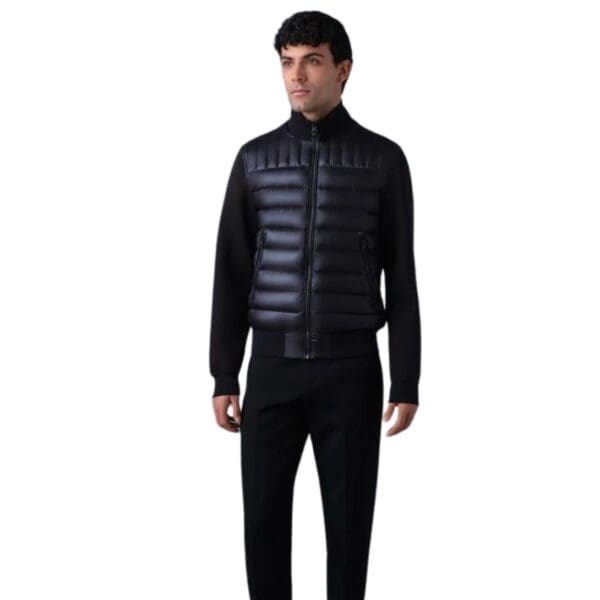 MACKAGE COLLIN-R NANO DOWN MIXED MEDIA BOMBER JACKET - Image 4