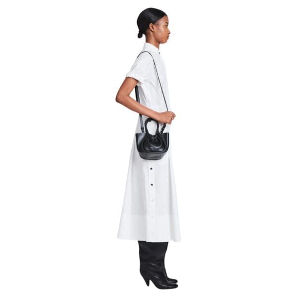 PROENZA EXTRA SMALL RUCHED TOTE BLACK - Image 7