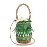 LOEWE FRINGES BUCKET BAG IN CALFSKIN