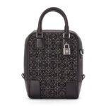 LOEWE AMAZONA 15 BAG IN ANAGRAM JACQUARD AND CALFSKIN
