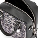 LOEWE AMAZONA 15 BAG IN ANAGRAM JACQUARD AND CALFSKIN