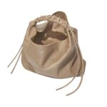 PROENZA LARGE DRAWSTRING SHOULDER BAG MUSHROOM