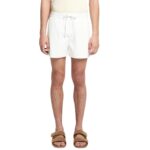 NANUSHKA AMIL OKOBOR ALT-LEATHER SHORTS WHITE