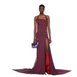 THE ATTICO DARK GRAPE MINI DRESS