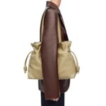 LOEWE LARGE FLAMENCO CLUTCH BAG IN CALFSKIN NAPPA