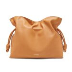 LOEWE LARGE FLAMENCO CLUTCH BAG IN CALFSKIN NAPPA
