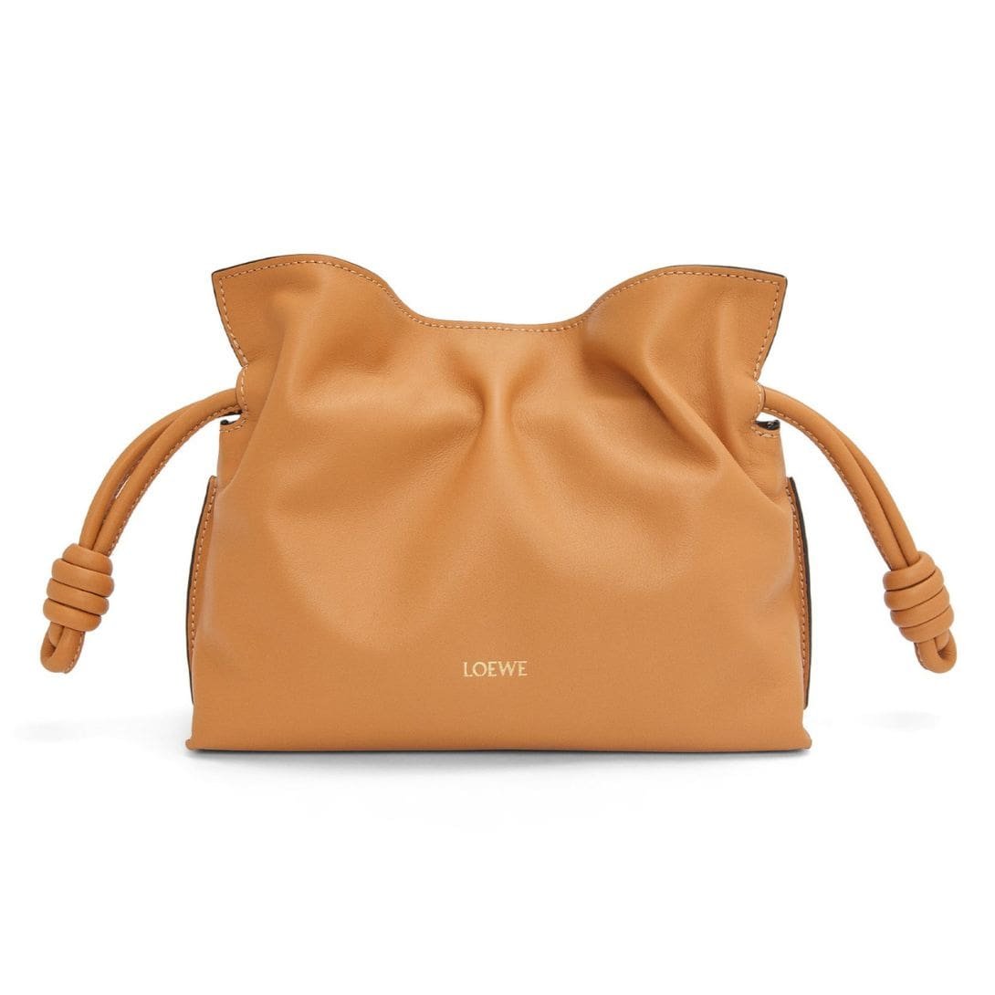 LOEWE MINI FLAMENCO CLUTCH BAG IN CALFSKIN NAPPA