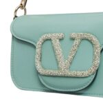 VALENTINO GARAVANI LOCÒ SMALL SHOULDER BAG WITH JEWEL LOGO