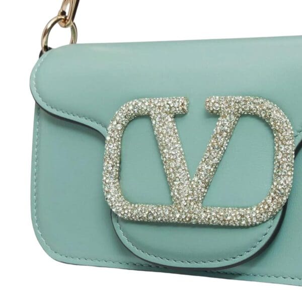 VALENTINO GARAVANI LOCÒ SMALL SHOULDER BAG WITH JEWEL LOGO