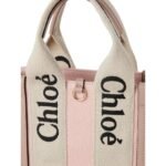 CHLOE SMALL WOODY TOTE BAG POWDER PINK