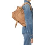 CHLOE MARCIE DOUBLE CARRY BAG LIGHT TAN