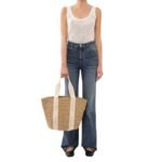 CHLOE LARGE WOODY BASKET GOLD