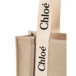 CHLOE MEDIUM WOODY TOTE BAG MUSK GREY