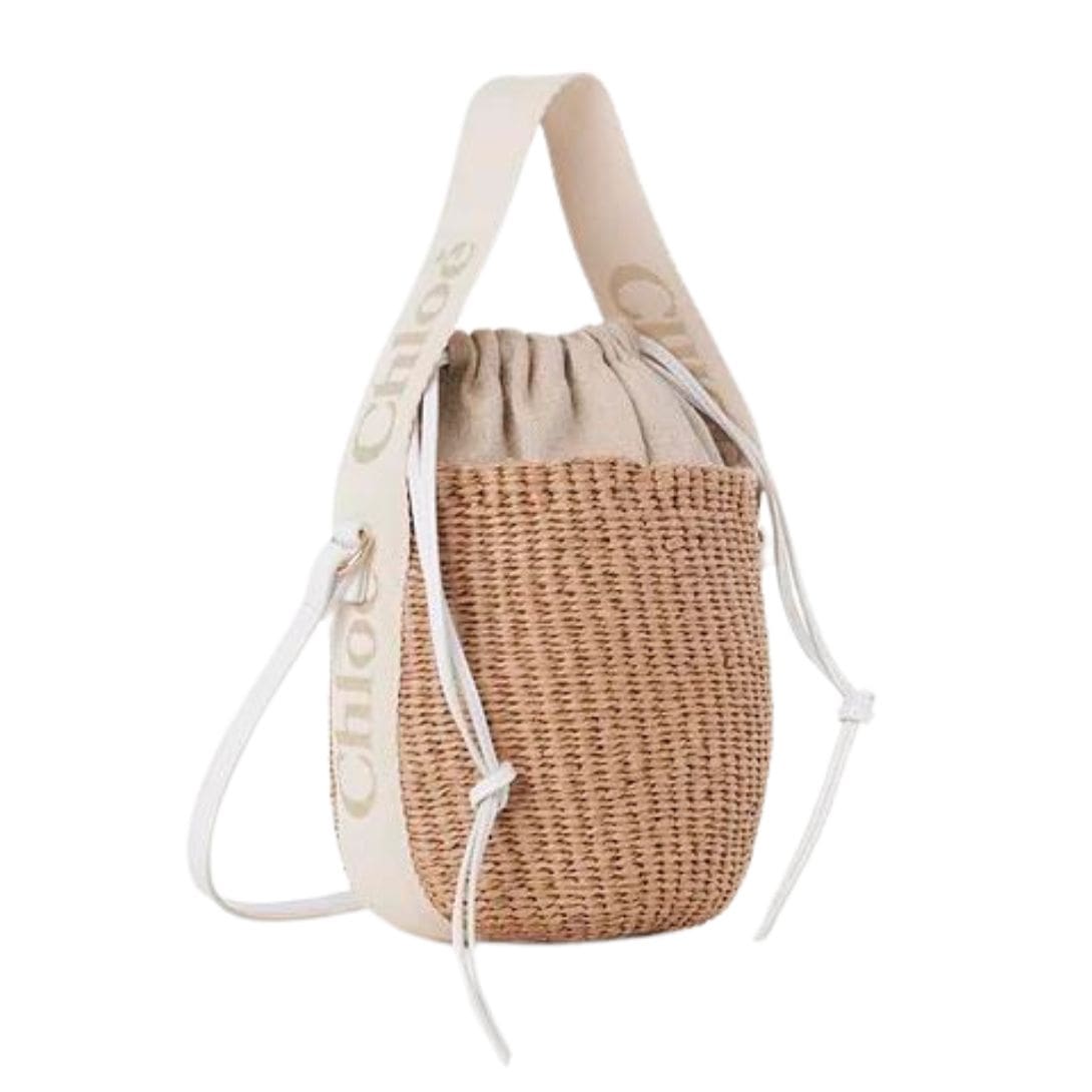 CHLOE SMALL WOODY BASKET GOLD