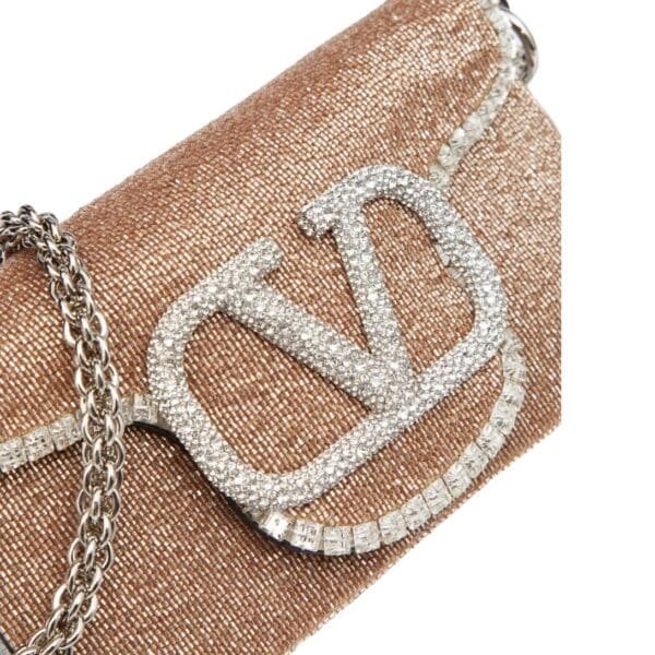 VALENTINO GARAVANI LOCÒ EMBROIDERED SMALL SHOULDER BAG