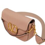 VALENTINO GARAVANI ALLTIME GRAINY CALFSKIN SHOULDER BAG