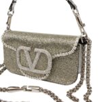 VALENTINO GARAVANI LOCÒ EMBROIDERED SMALL SHOULDER BAG