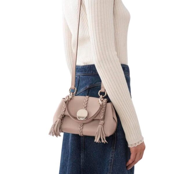 CHLOE PENELOPE MINI SOFT SHOULDER BAG NUDE - Image 6
