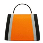 VALEXTRA ISIDE FELT TOP HANDLE MEDIUM BAG
