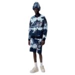 LOUIS VUITTON HYBRID LEATHER AND COTTON DAIMER SHORTS