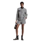 LOUIS VUITTON MALLEGATE LEATHER PENCIL SKIRT