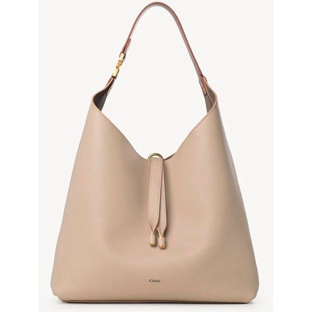 CHLOE MARCIE HOBO BAG FLORAL GREY