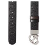 GUCCI REVERSIBLE GUCCI SIGNATURE BELT IN BLACK