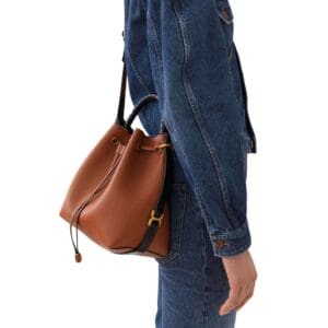 CHLOE MARCIE BUCKET BAG TAN