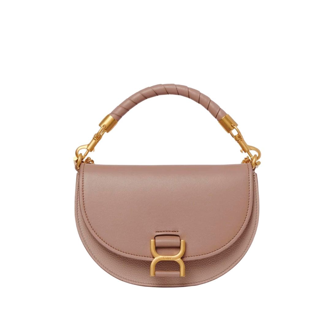 CHLOE MARCIE CHAIN FLAP BAG WOODROSE