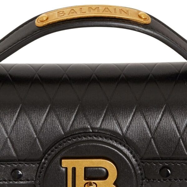 BALMAIN JOLIE MADAME MEDIUM BAG IN CALFSKIN BLACK - Image 4