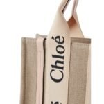 CHLOE SMALL WOODY TOTE BAG CEMENT PINK