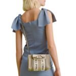 CHLOE MINI WOODY TOTE BAG MUSK GREY