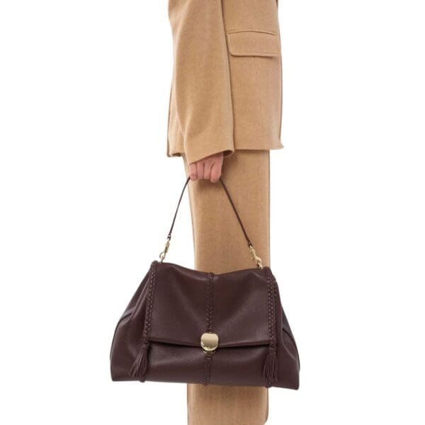 CHLOE PENELOPE LARGE SOFT SHOULDER BAG DEEP VIOLIN