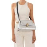 CHLOE PENELOPE CLUTCH SILVER