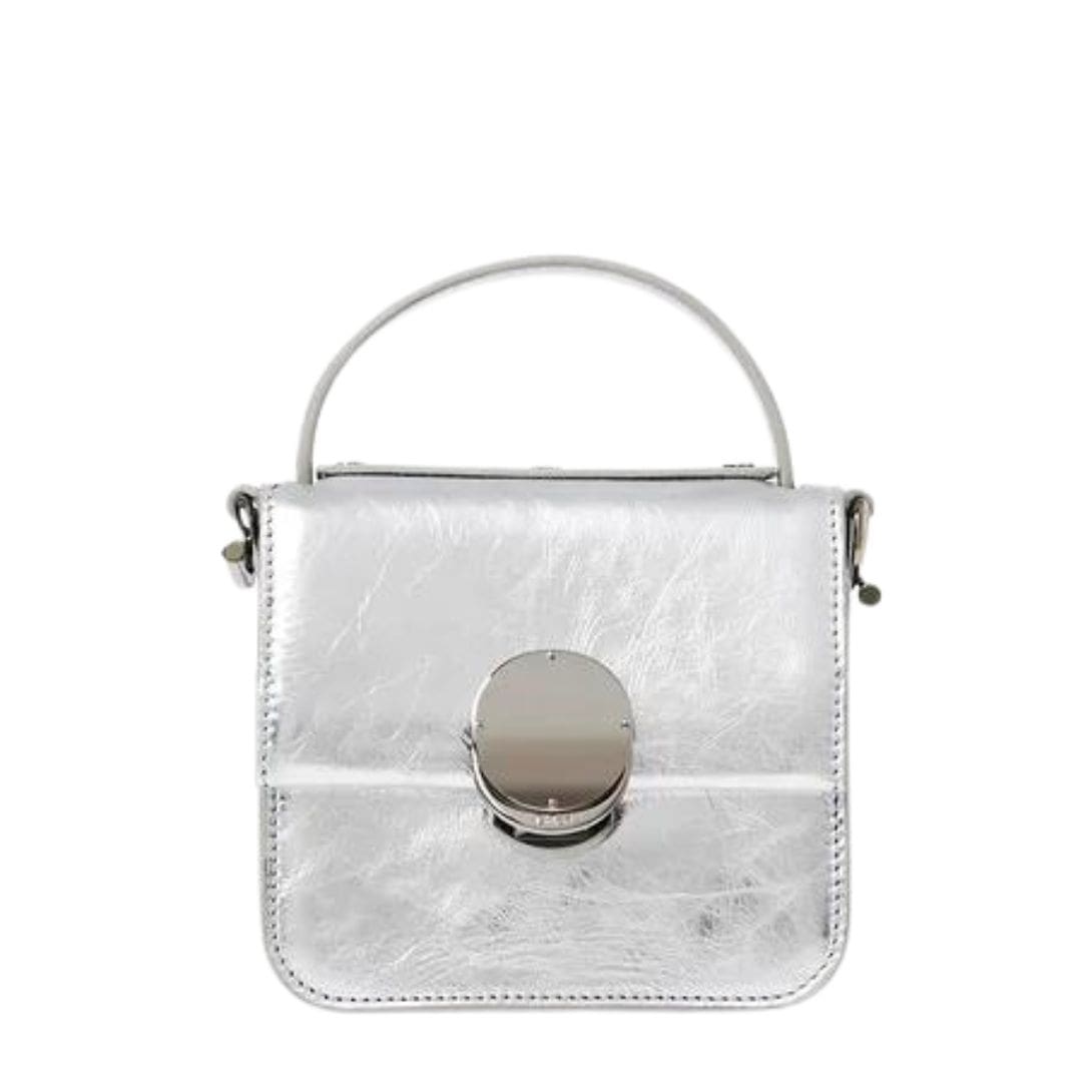 CHLOE PENELOPE MICRO FLAP BAG SILVER