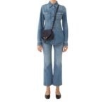 CHLOE MARCIE SMALL SADDLE BAG MIDNIGHT BLUE