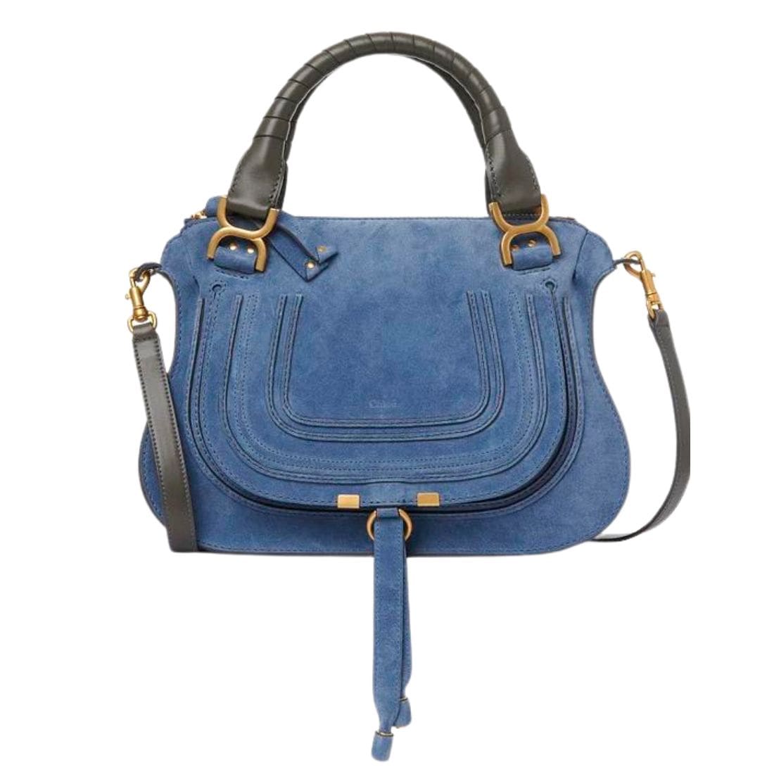 CHLOE MARCIE DOUBLE CARRY BAG HEAVEN BLUE