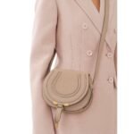 CHLOE MARCIE SMALL SADDLE BAG NOMAD BEIGE