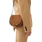 CHLOE MARCIE SMALL SADDLE BAG POTTERY BROWN