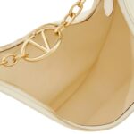 VALENTINO GARAVANI MAXI VLOGO MOON NAPPA LEATHER HOBO BAG WITH CHAIN