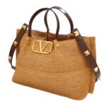 VALENTINO GARAVANI MEDIUM SHOPPING BAG IN SYNTHETIC RAFFIAVALENTINO GARAVANI MEDIUM SHOPPING BAG IN SYNTHETIC RAFFIA