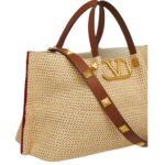 VALENTINO GARAVANI MEDIUM STRAW SUMMER TOTE