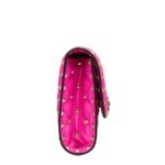 VALENTINO GARAVANI ROCKSTUD SPIKE NAPPA LEATHER CROSSBODY CLUTCH BAG
