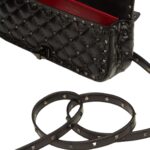 VALENTINO GARAVANI ROCKSTUD SPIKE CALFSKIN SHOULDER BAG
